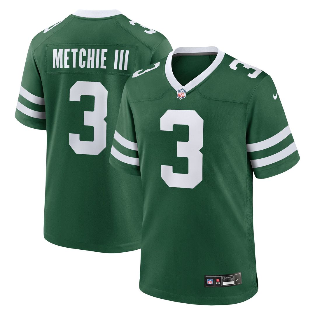 Men's New York Jets John Metchie III Nike Legacy Green Team product image 1