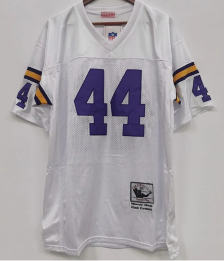 Chuck Foreman Minnesota Vikings Jersey Mitchell & Ness WHITE product image 3, provided for visual reference and product