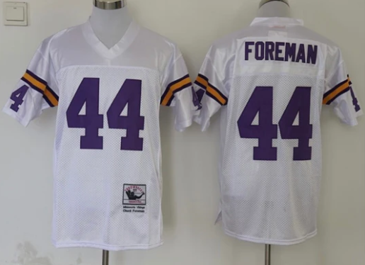 Chuck Foreman Minnesota Vikings Jersey Mitchell & Ness WHITE product image 1, provided for visual reference and product