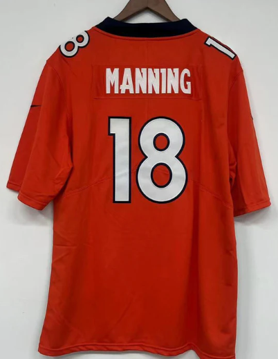 Peyton Manning Denver Broncos Jersey Nike Orange product image 1, provided for visual reference and product detail review