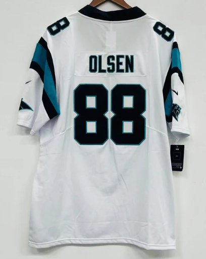 Greg Olsen Carolina Panthers Jersey white Nike product image 1, provided for visual reference and product detail review