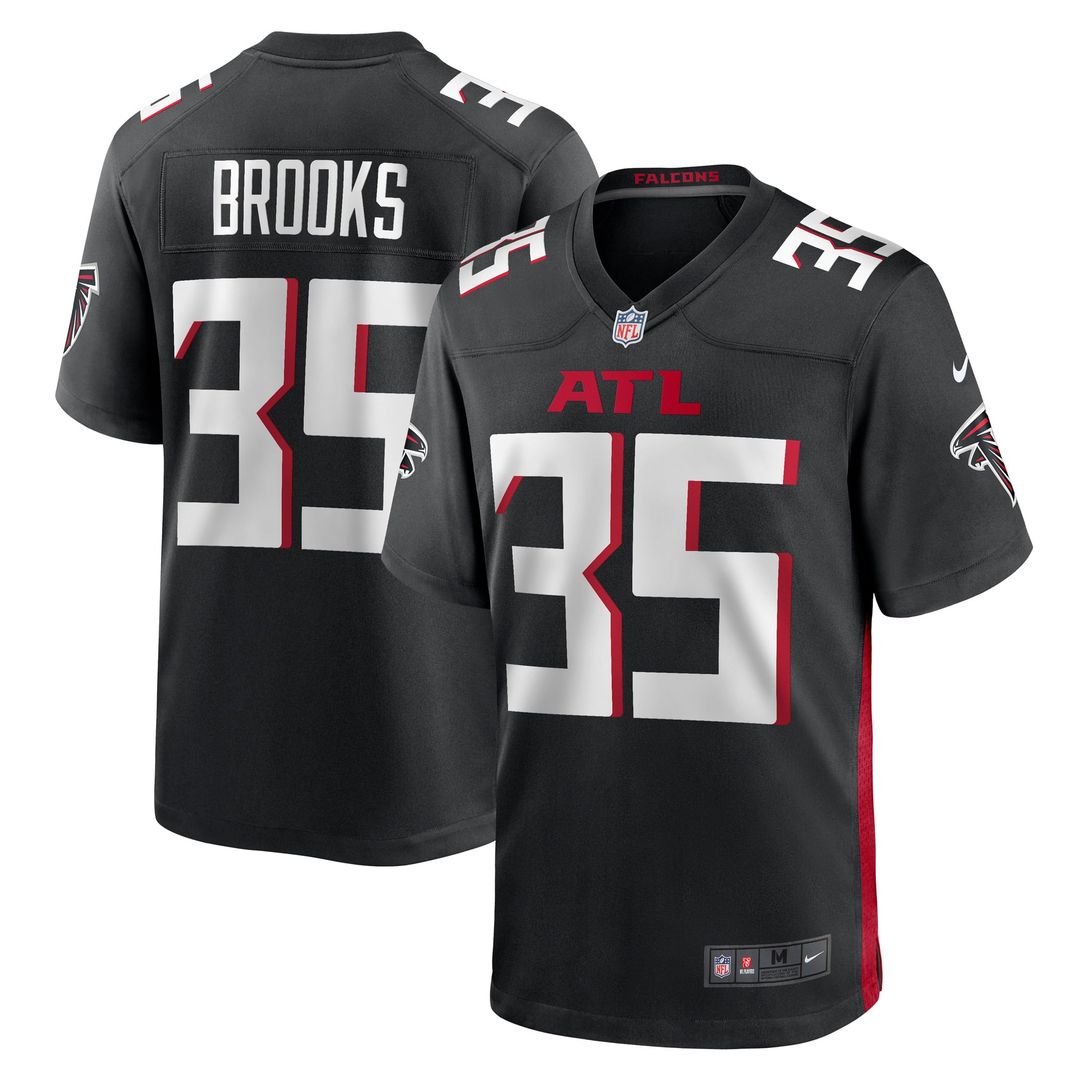 Men's Atlanta Falcons Natrone Brooks Nike Black Team Game product image 1