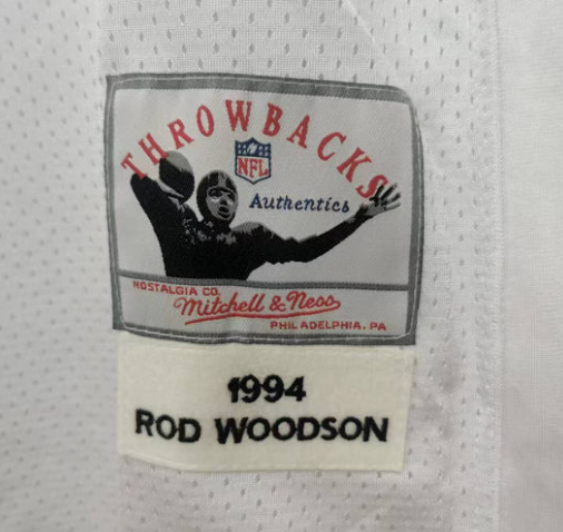 Rod Woodson Pittsburgh Steelers Jersey white Mitchell & Ness product image 3, provided for visual reference and product