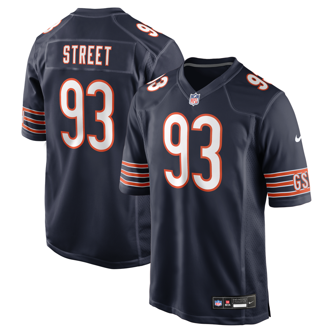 Men's Chicago Bears Kentavius Street Nike Navy Team Game product image 1