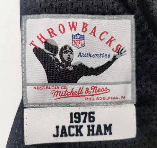 Jack Ham Pittsburgh Steelers Jersey black Mitchell & Ness product image 3, provided for visual reference and product detail