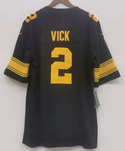 Michael Vick Pittsburgh Steelers Jersey black product image 1, provided for visual reference and product detail review