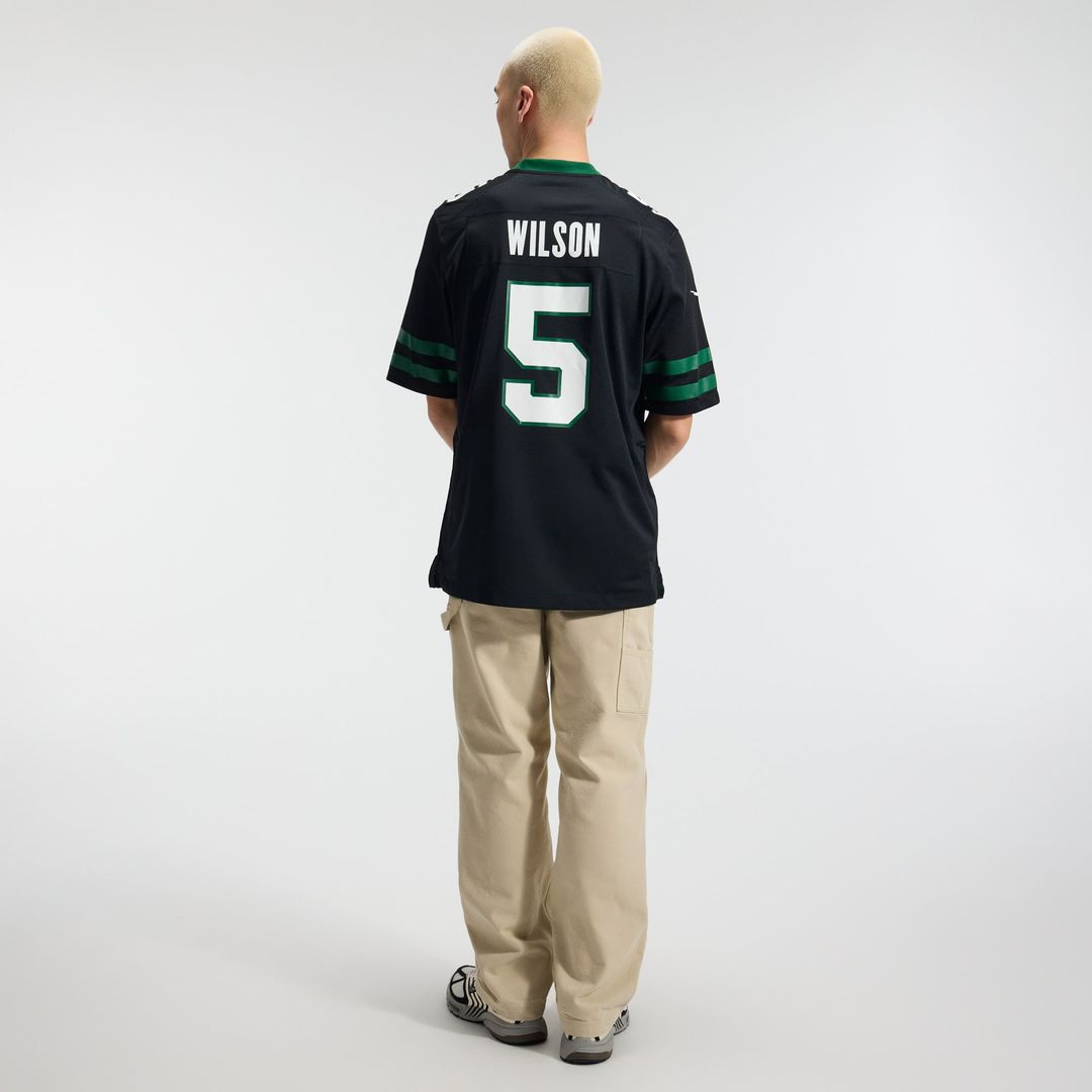 Men's New York Jets Garrett Wilson Nike Legacy Black product image 5