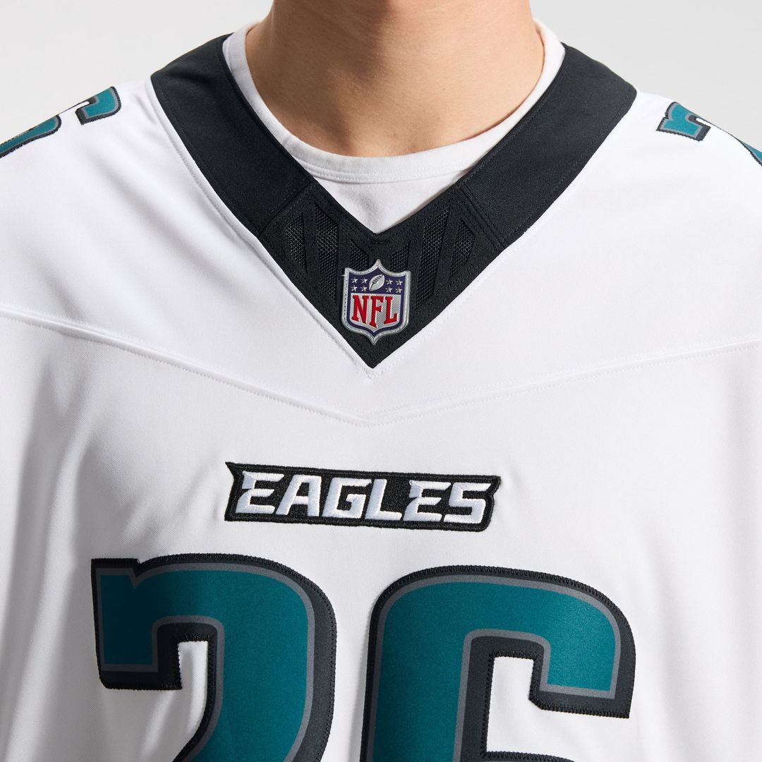 Men's Philadelphia Eagles Saquon Barkley Nike White Vapor product image 22