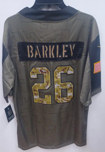 Saquon Barkley New York Giants military salute to service Jersey product image 1, provided for visual reference and product