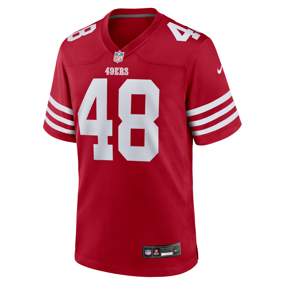 Men's San Francisco 49ers Tatum Bethune Nike Scarlet Game product image 2