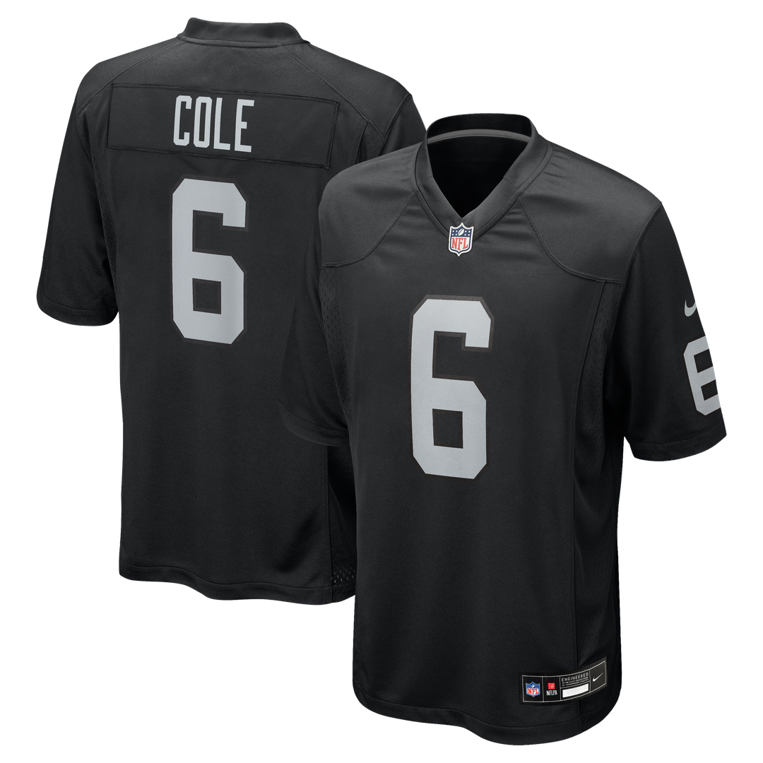 Men's Las Vegas Raiders AJ Cole Nike Black Game Jersey product image 1