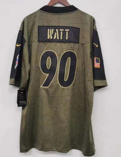 T.J. Watt Pittsburgh Steelers Salute to Service Nike Jersey product image 1, provided for visual reference and product