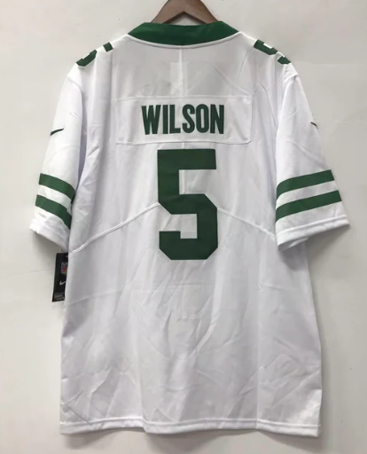 Garrett Wilson New York Jets NFL Nike Jersey white product image 1, provided for visual reference and product detail review