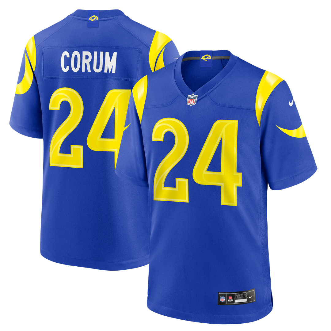 Men's Los Angeles Rams Blake Corum Nike Royal Game Jersey product image 1