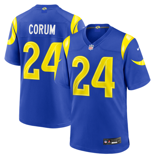 Men's Los Angeles Rams Blake Corum Nike Royal Game Jersey product image 1