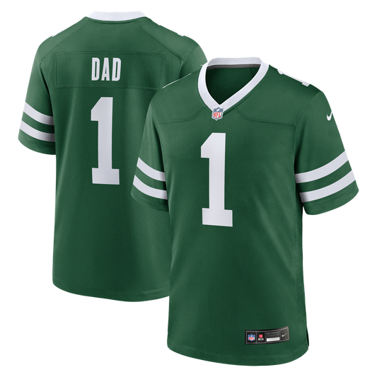 Men's New York Jets Nike Legacy Green #1 Dad Game Jersey product image 1