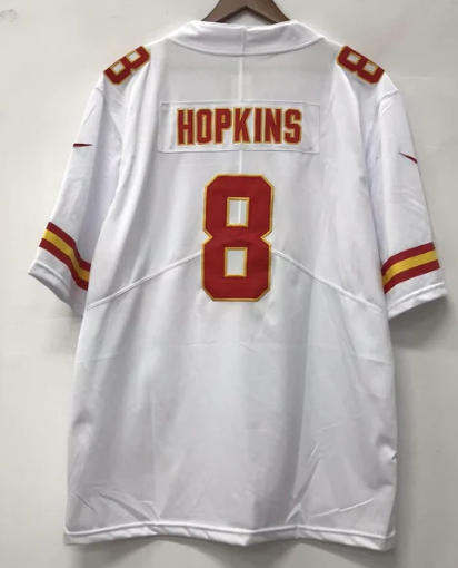 DeAndre Hopkins Kansas City Chiefs Official NFL Nike Jersey white product image 1, provided for visual reference and product