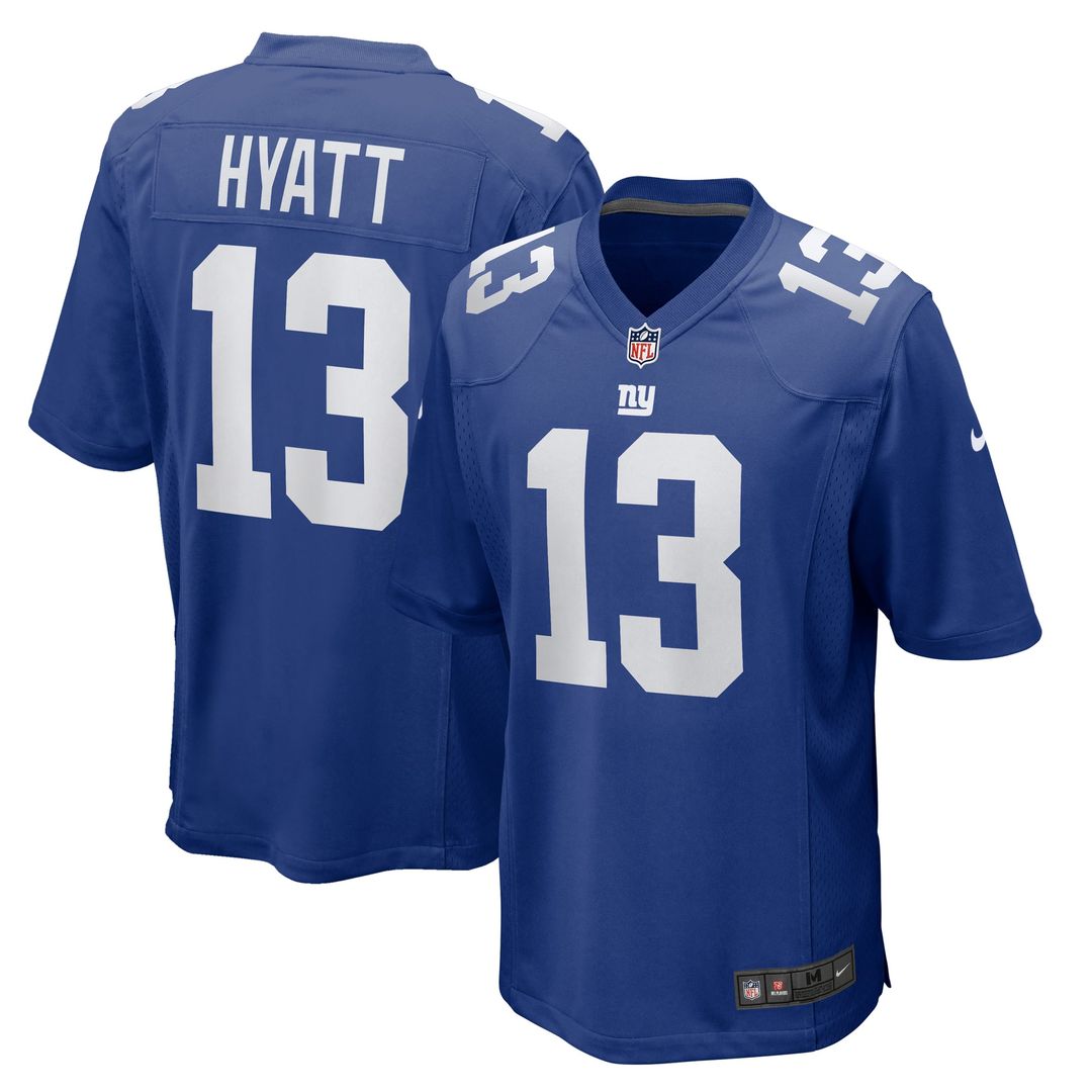 Men's New York Giants Jalin Hyatt Nike White Game Jersey product image 7