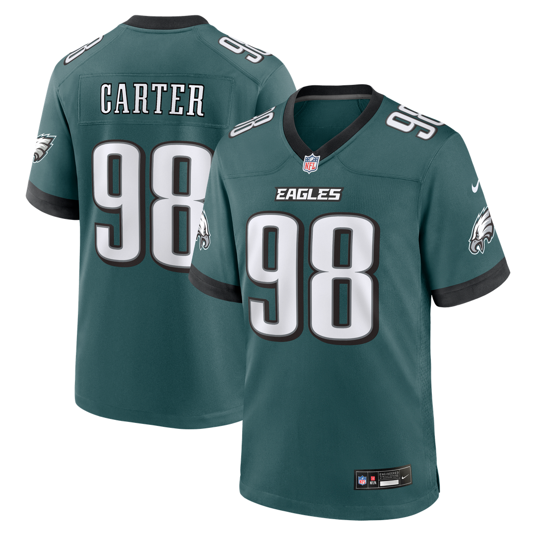 Men's Philadelphia Eagles Jalen Carter Nike Midnight Green product image 1