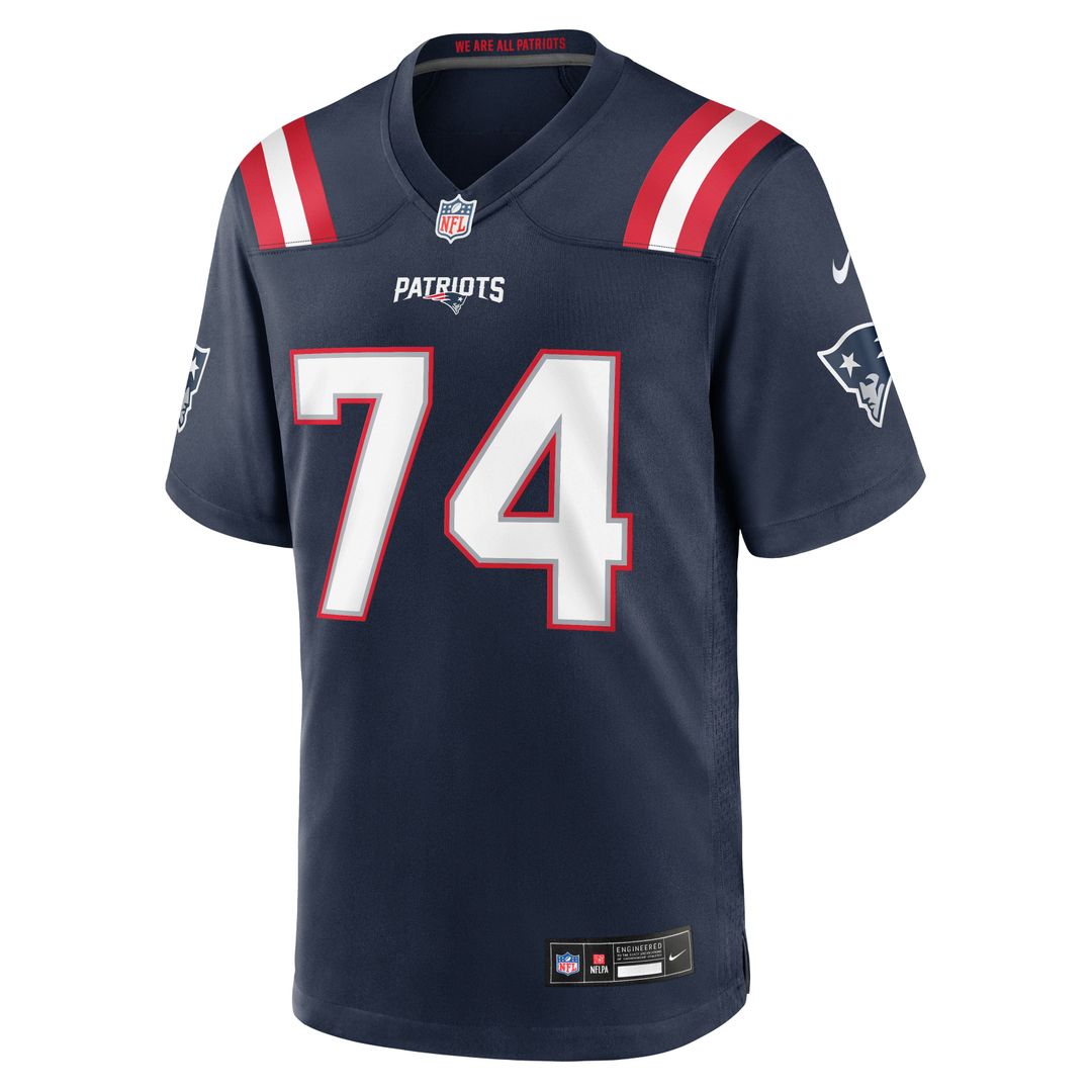 Men's New England Patriots Caleb Lomu Nike Navy Team Game product image 4