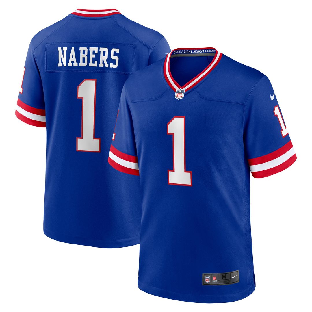 Men's New York Giants Malik Nabers Nike Royal Game Player product image 1