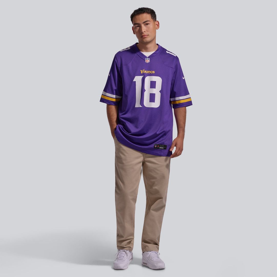 Men's Minnesota Vikings Justin Jefferson Nike Purple Player product image 4