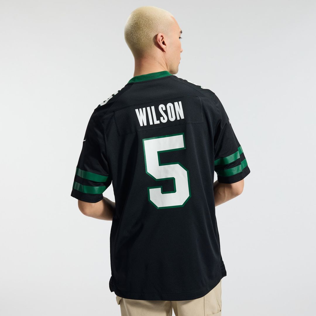 Men's New York Jets Garrett Wilson Nike Legacy Black product image 3