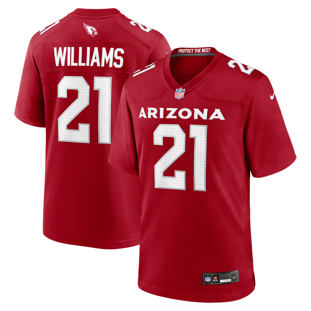 Men's Arizona Cardinals Garrett Williams Nike Cardinal Game product image 1
