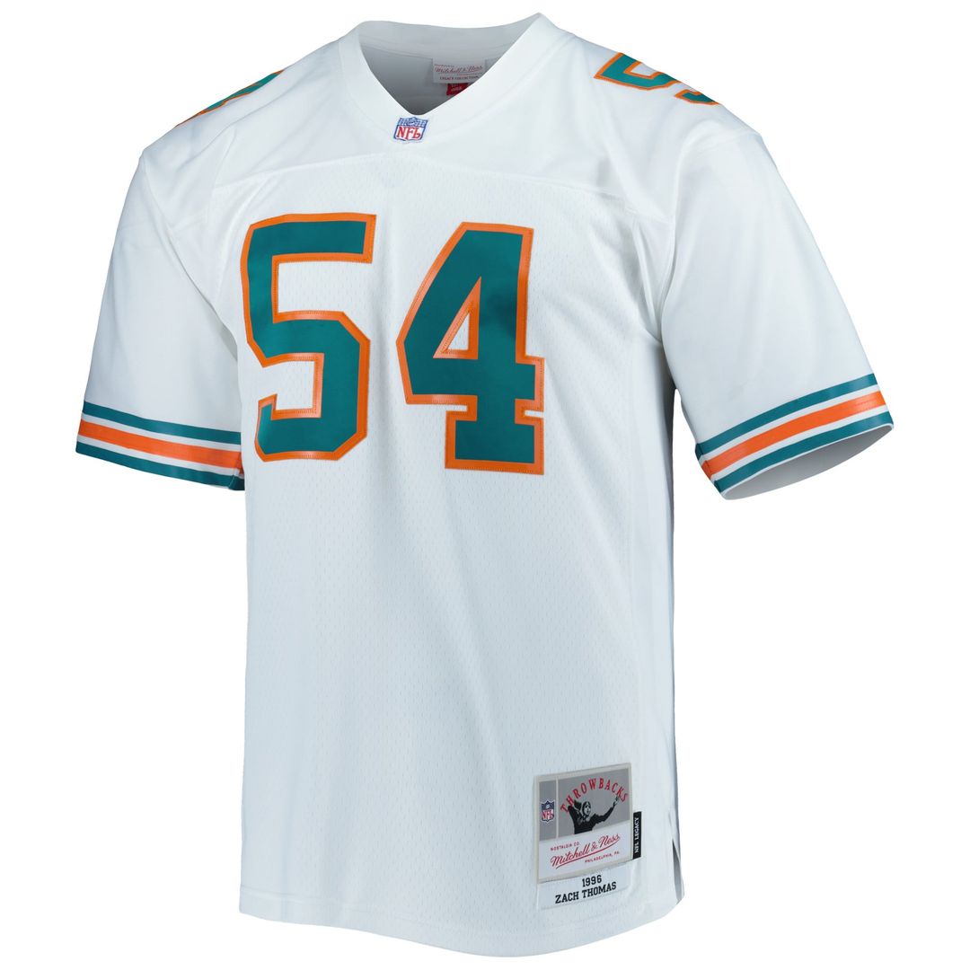 Men's Miami Dolphins Zach Thomas Mitchell & Ness White product image 5