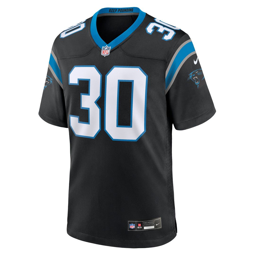 Men's Carolina Panthers Chuba Hubbard Nike Black Team Game product image 2