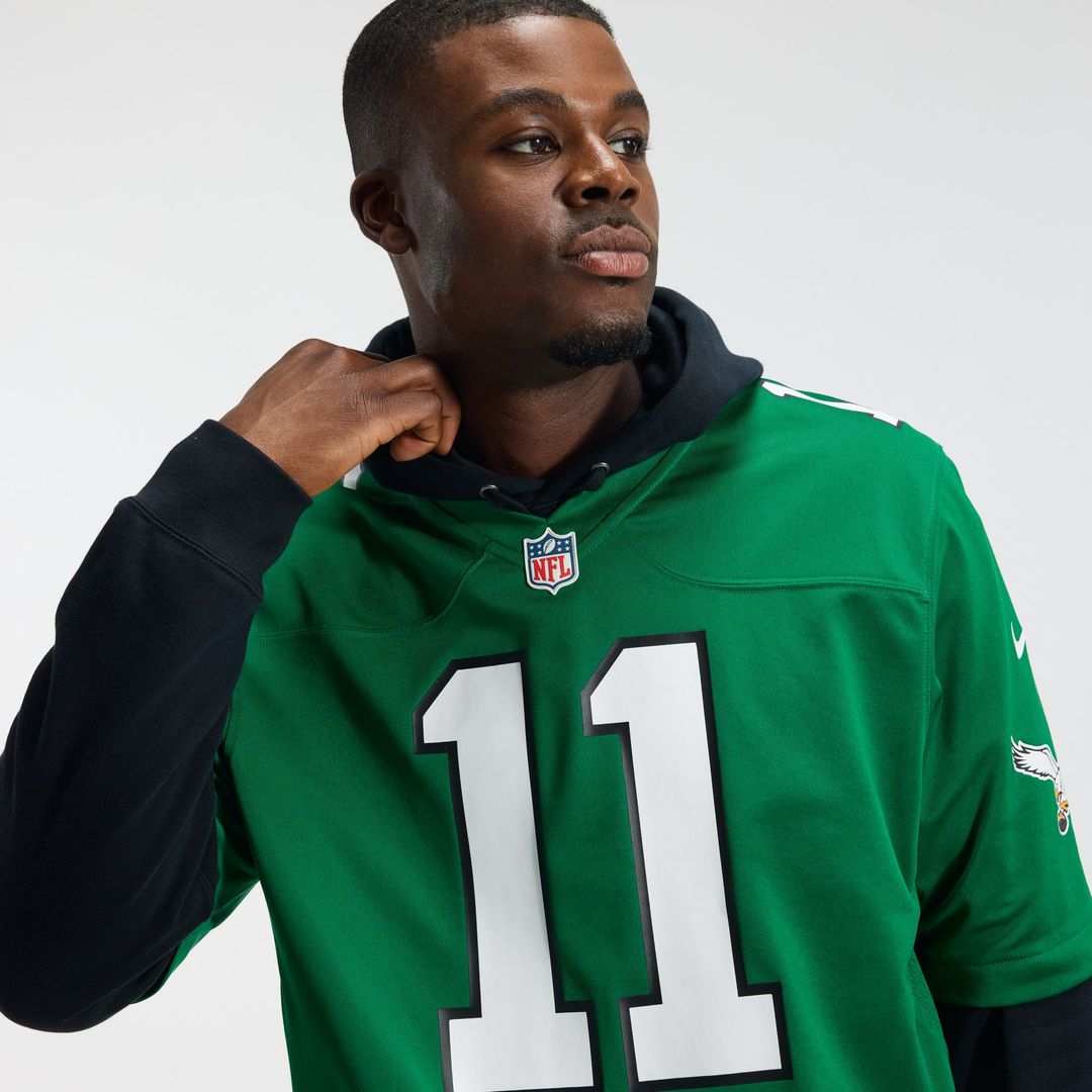 Men's Philadelphia Eagles A.J. Brown Nike Midnight Green product image 22