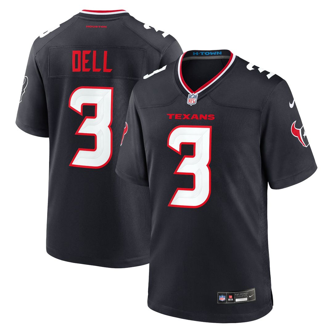 Men's Houston Texans Tank Dell Nike Navy Game Jersey product image 1