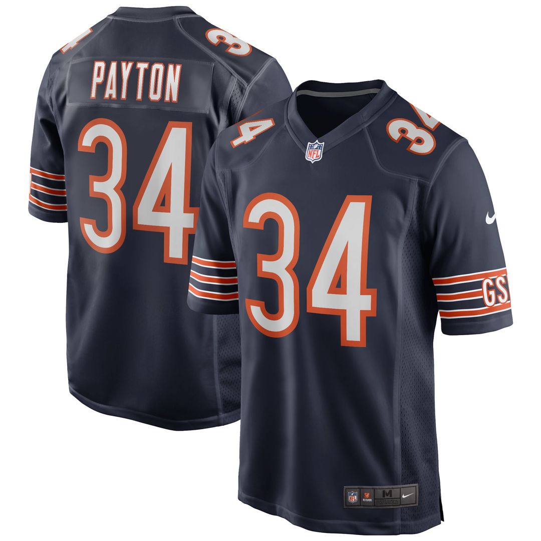 Men's Chicago Bears Walter Payton Nike Navy Game Retired product image 1
