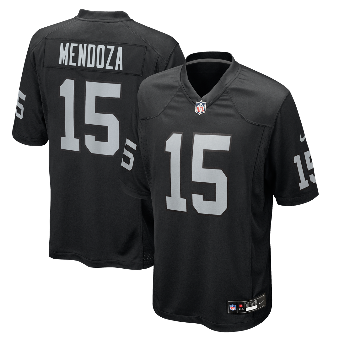 Men's Las Vegas Raiders Fernando Mendoza Nike Black Team product image 1