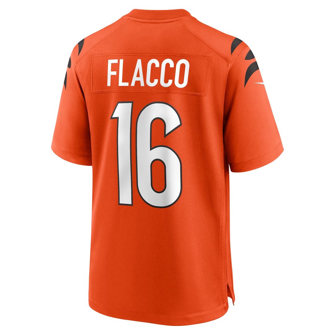 Men's Cincinnati Bengals Joe Flacco Nike White Game Jersey product image 9