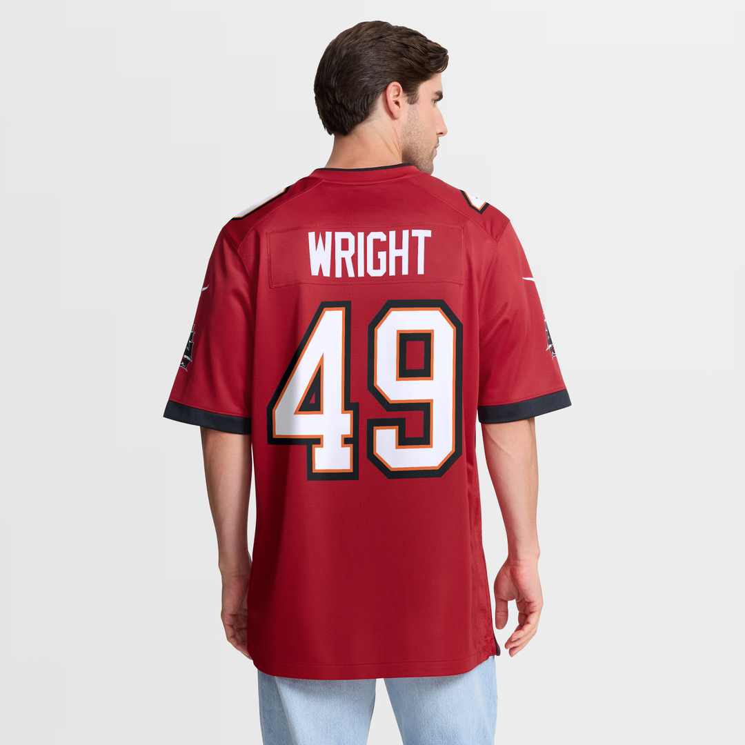 Men's Tampa Bay Buccaneers Owen Wright Nike Red Team Game product image 5
