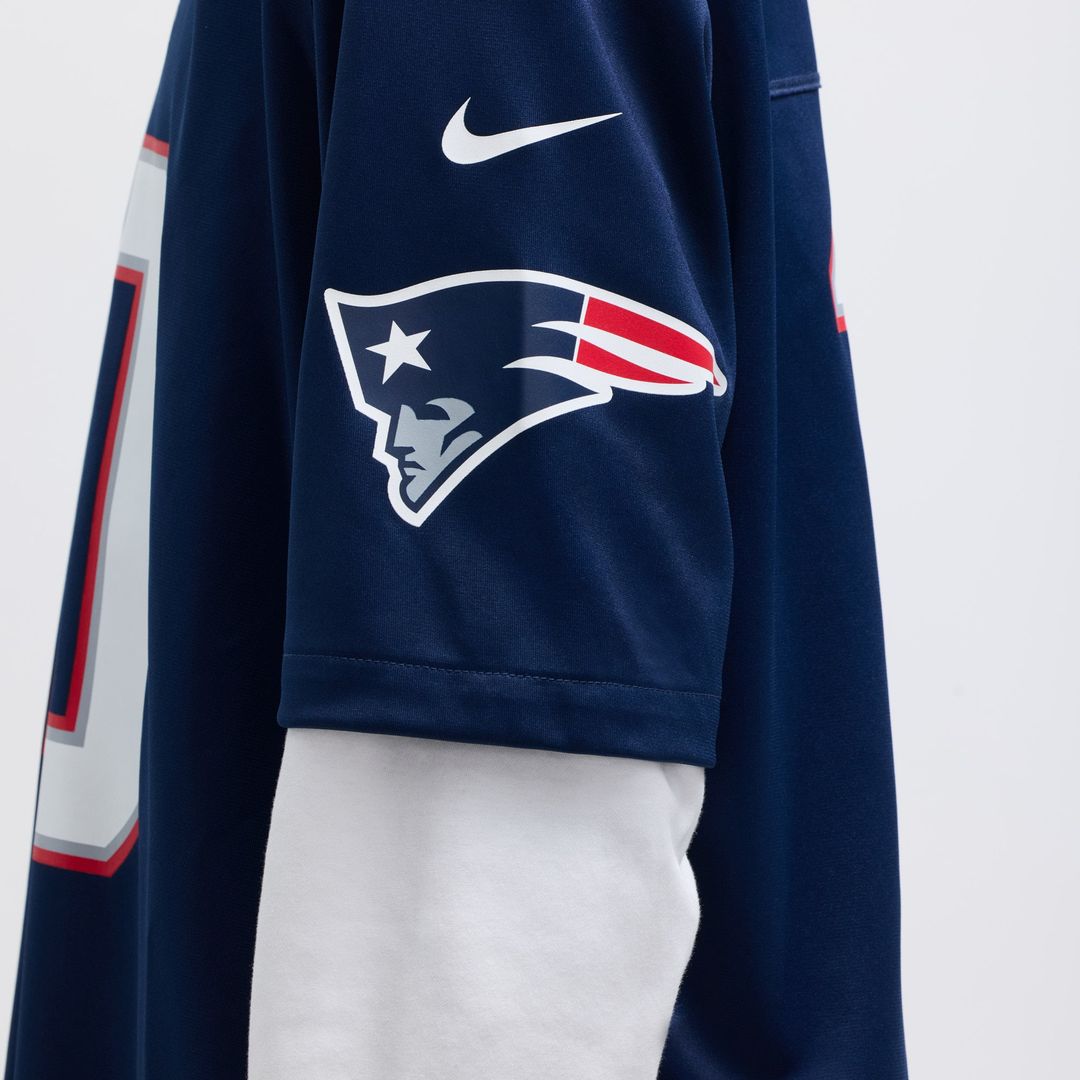 Men's New England Patriots Drake Maye Nike White Player product image 16