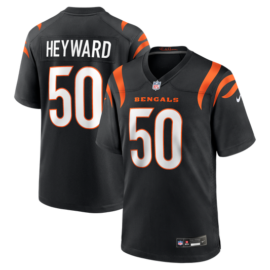 Men's Cincinnati Bengals Shaka Heyward Nike Black Team Game product image 1
