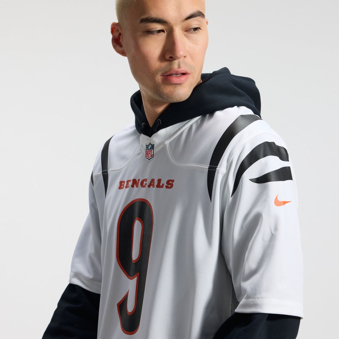Men's Cincinnati Bengals Joe Burrow Nike White Game Jersey product image 10