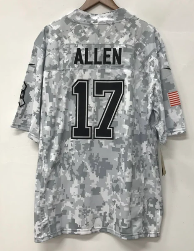 Josh Allen Buffalo Bills 2024 Nike NFL Salute to Service Jersey product image 2, provided for visual reference and product