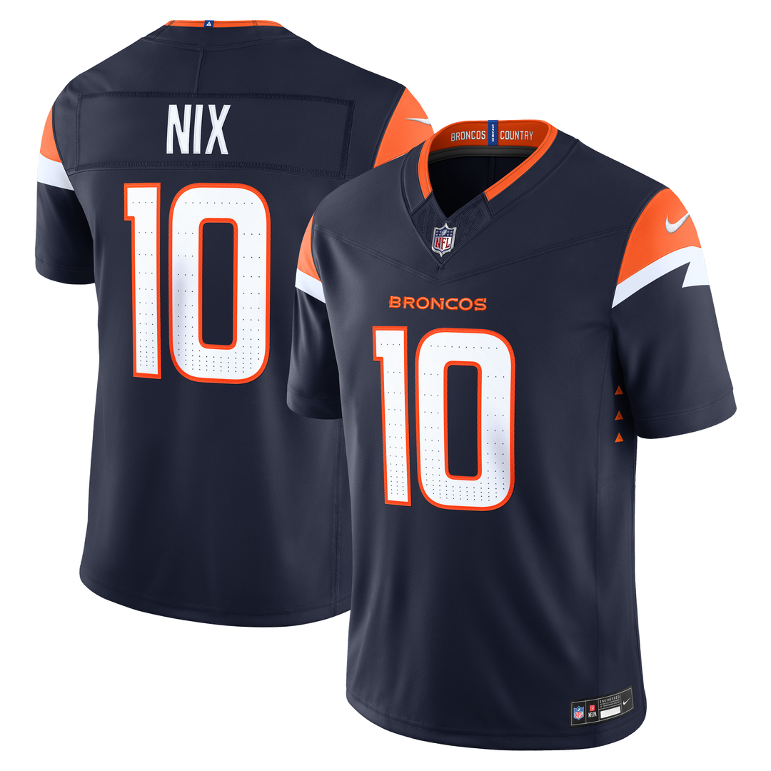 Men's Denver Broncos Bo Nix Nike Orange Alternate Mile High product image 6