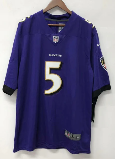 Joe Flacco Baltimore Ravens Official NFL Jersey Nike product image 3, provided for visual reference and product detail review