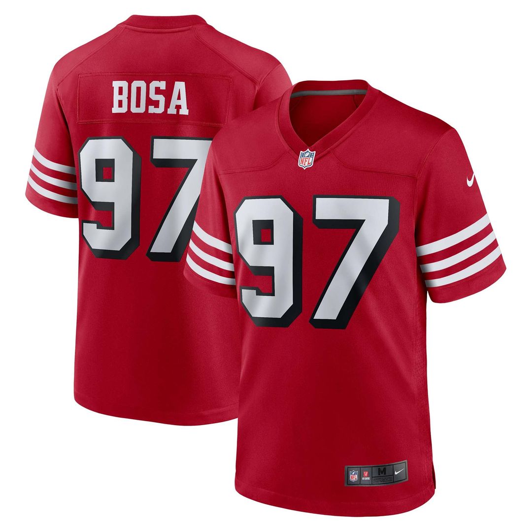 Men's San Francisco 49ers Nick Bosa Nike Scarlet Alternate product image 1