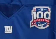 Malik Nabers New York Giants Jersey Classic Authentics product image 3, provided for visual reference and product detail