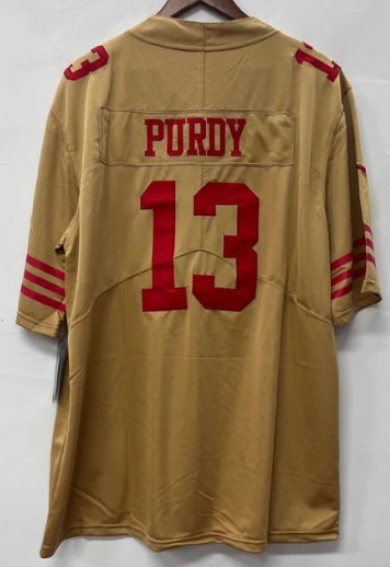 Brock Purdy San Francisco 49ers Official NFL NIKE Jersey Gold product image 1, provided for visual reference and product