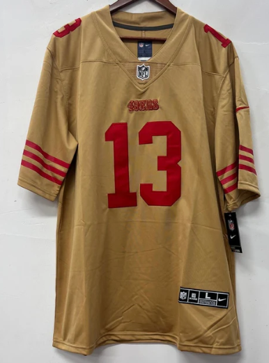 Brock Purdy San Francisco 49ers Official NFL NIKE Jersey Gold product image 2, provided for visual reference and product