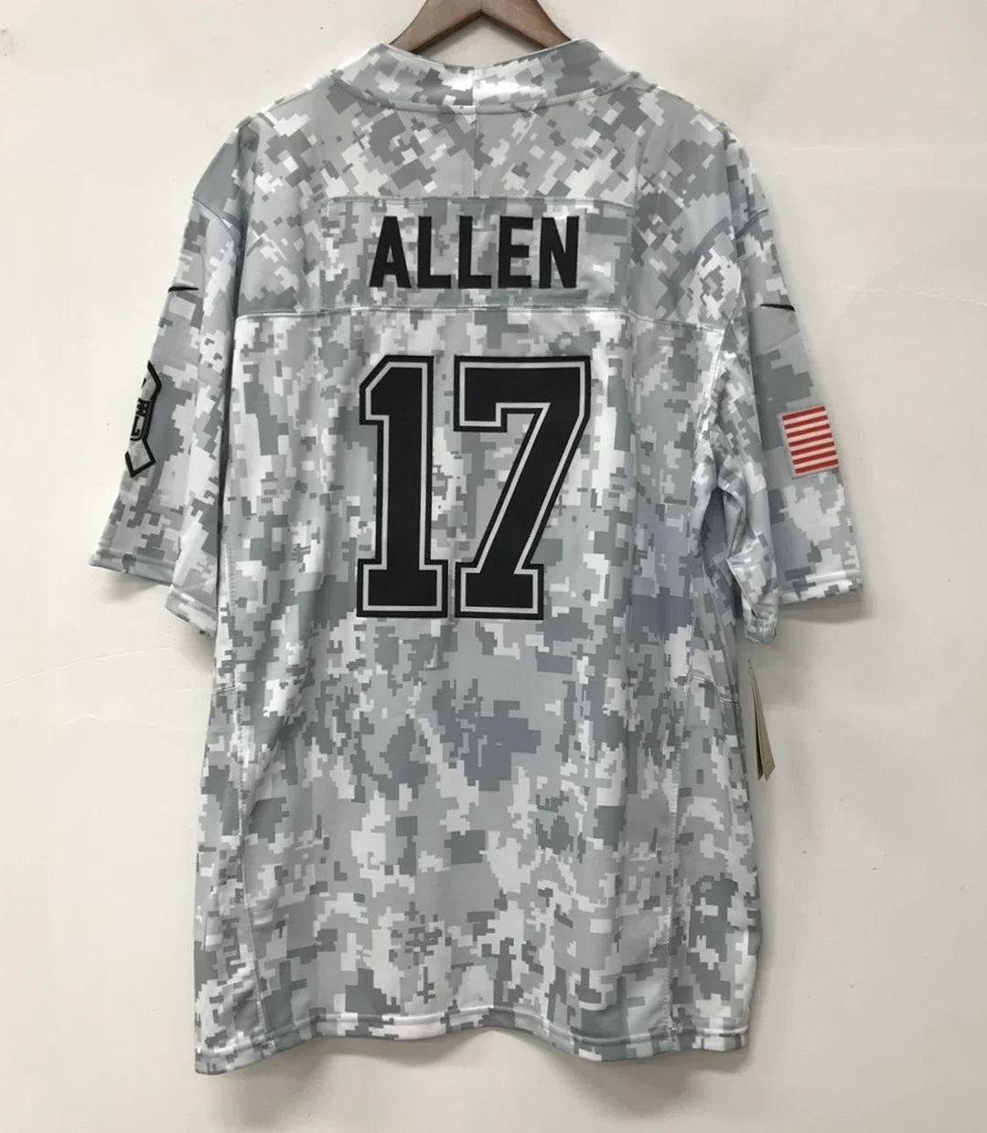 Josh Allen Buffalo Bills 2024 Nike NFL Salute to Service Jersey product image 2, provided for visual reference and product
