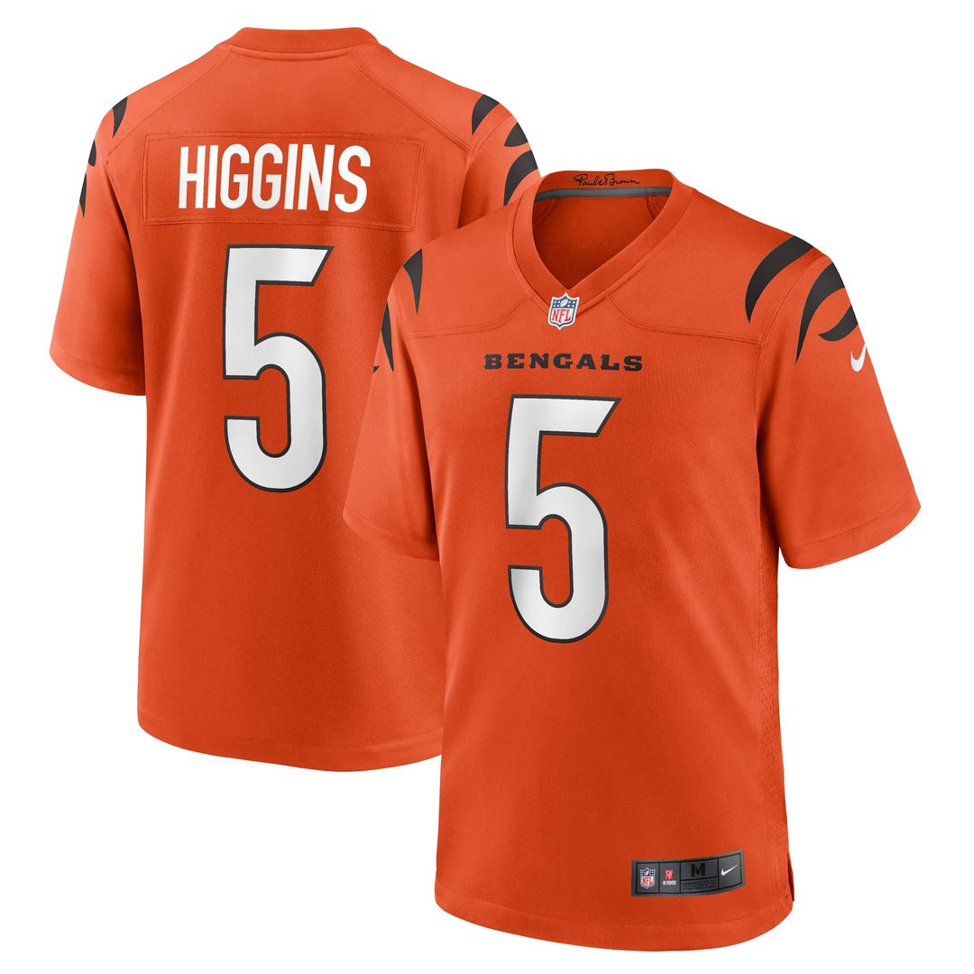 Men's Cincinnati Bengals Tee Higgins Nike Black Game Player product image 20