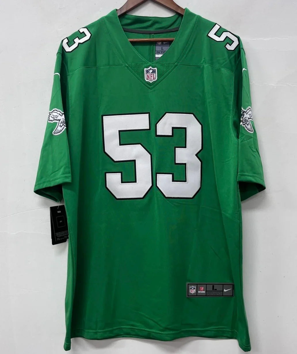 Zack Baun Philadelphia Eagles Official Nike NFL Jersey product image 2, provided for visual reference and product detail