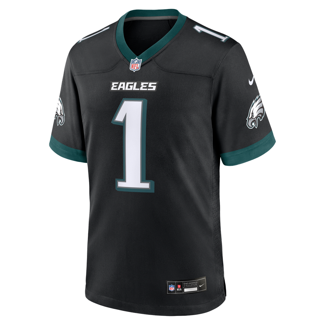 Men's Philadelphia Eagles Jalen Hurts Nike Black Alternate product image 6